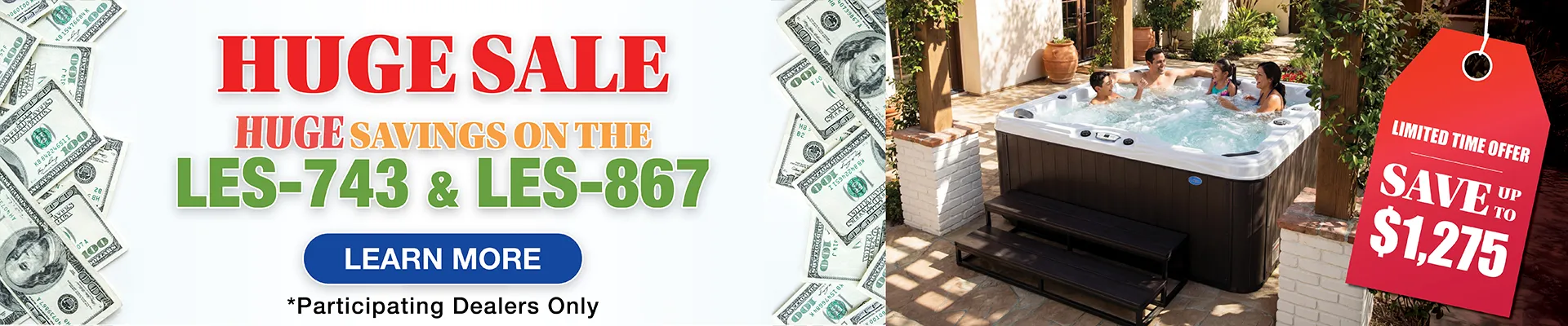 Calspas hot tub being used in a family setting - Delano